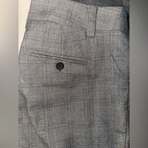 Dalia Collection Grey Black White Pattern Business Pant-Size 8P